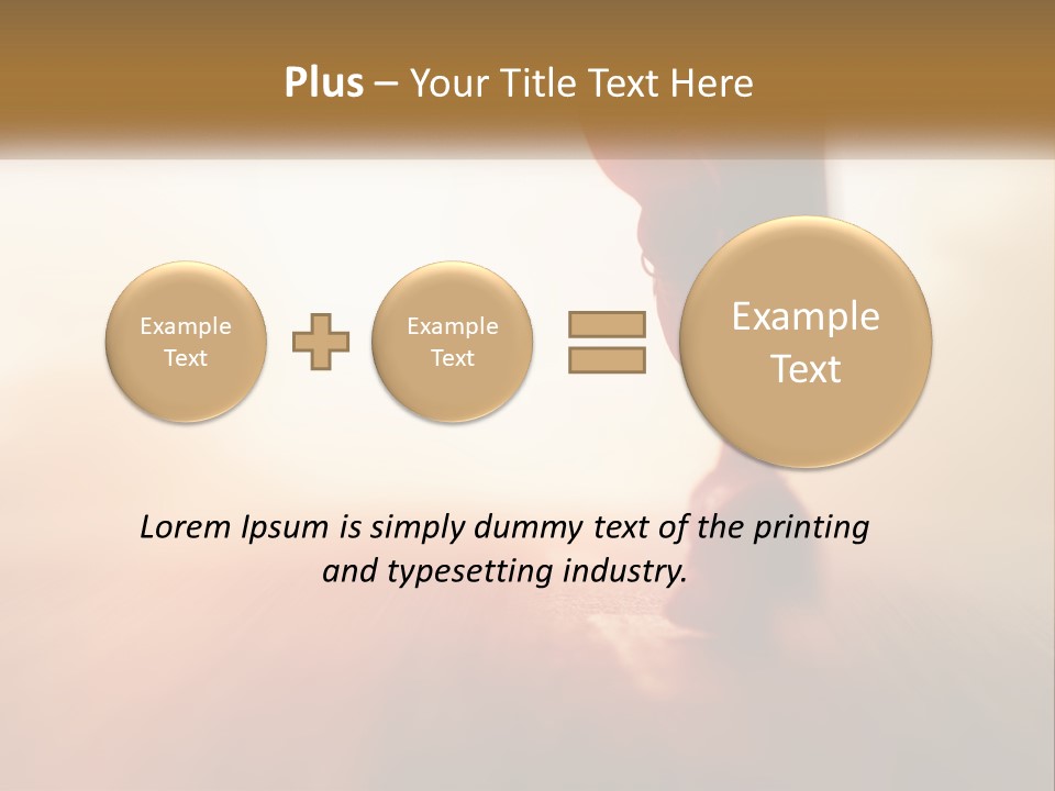 A Person Walking On A Wooden Floor With A Blurry Background PowerPoint Template