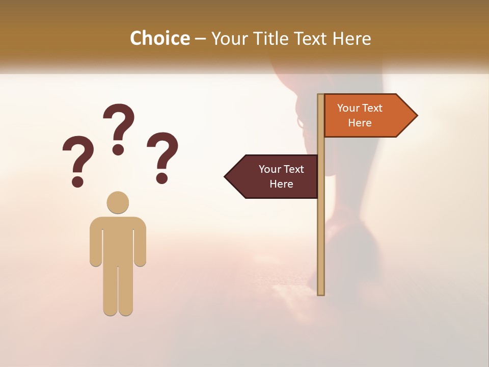 A Person Walking On A Wooden Floor With A Blurry Background PowerPoint Template