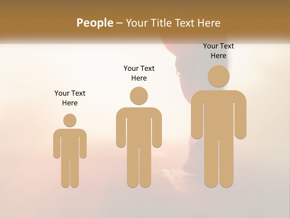 A Person Walking On A Wooden Floor With A Blurry Background PowerPoint Template
