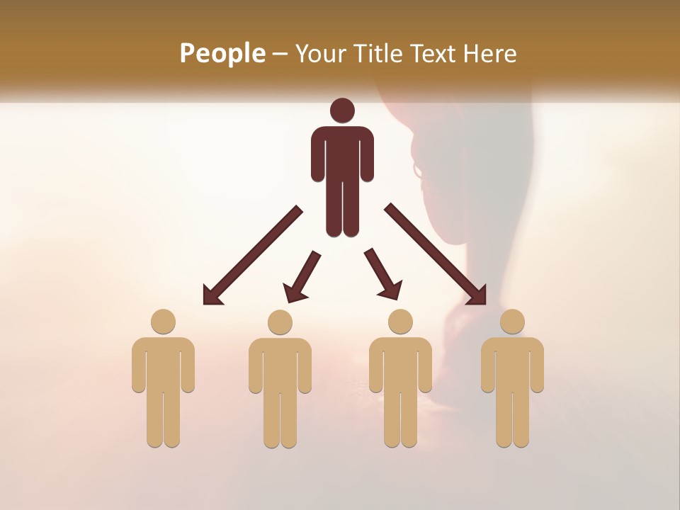 A Person Walking On A Wooden Floor With A Blurry Background PowerPoint Template