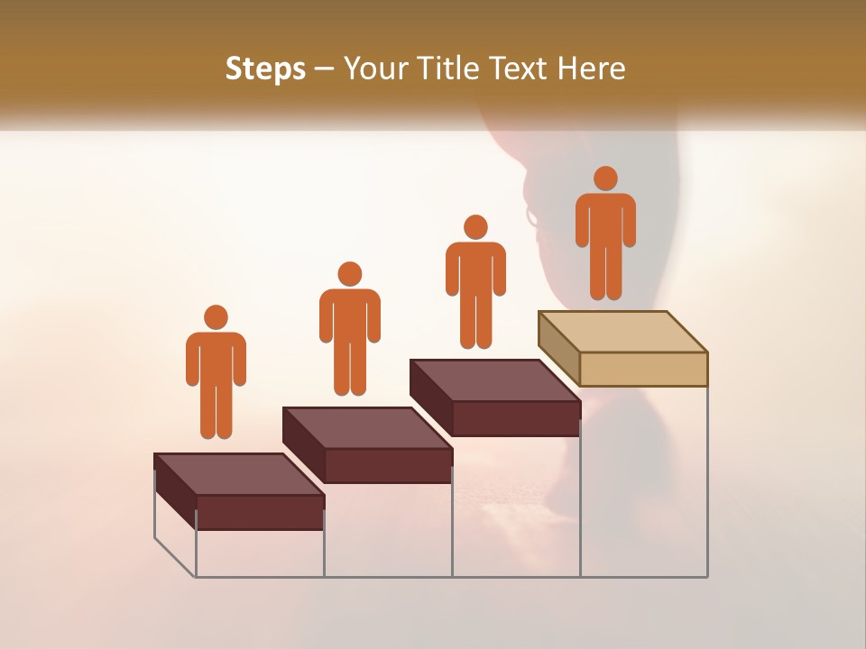 A Person Walking On A Wooden Floor With A Blurry Background PowerPoint Template