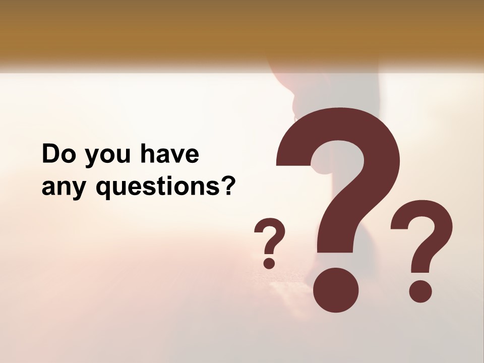 A Person Walking On A Wooden Floor With A Blurry Background PowerPoint Template