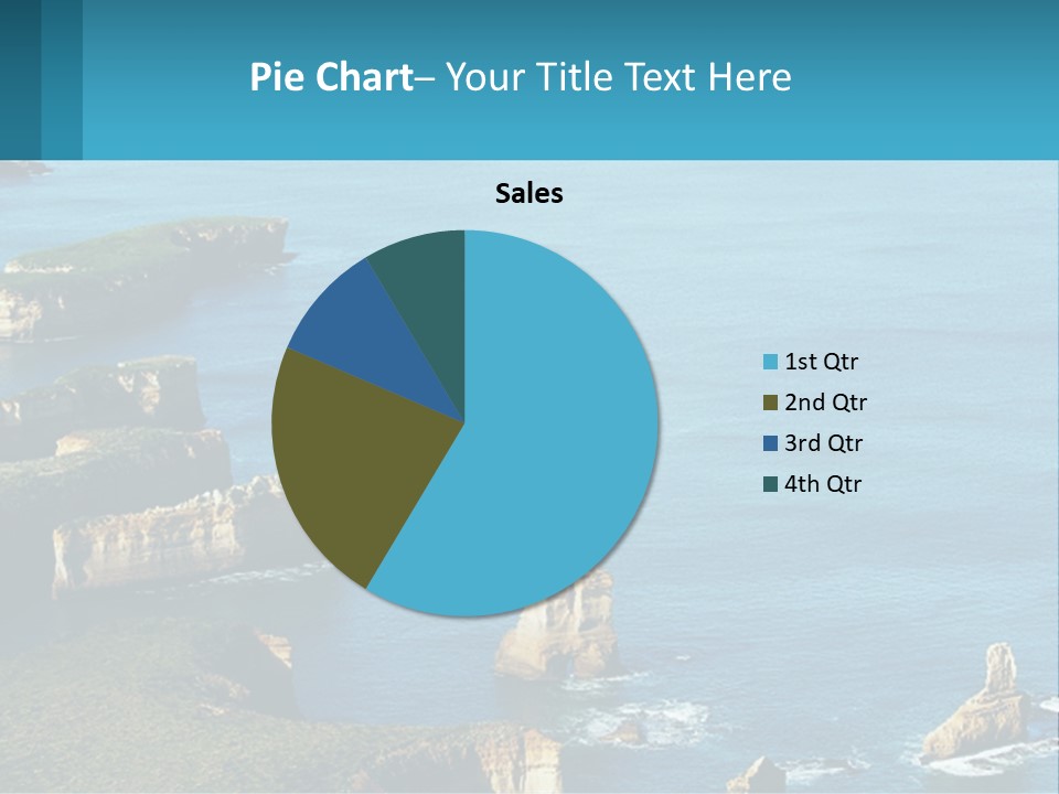 A Large Body Of Water Surrounded By Rocks PowerPoint Template