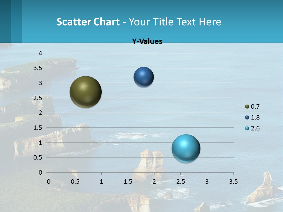 A Large Body Of Water Surrounded By Rocks PowerPoint Template