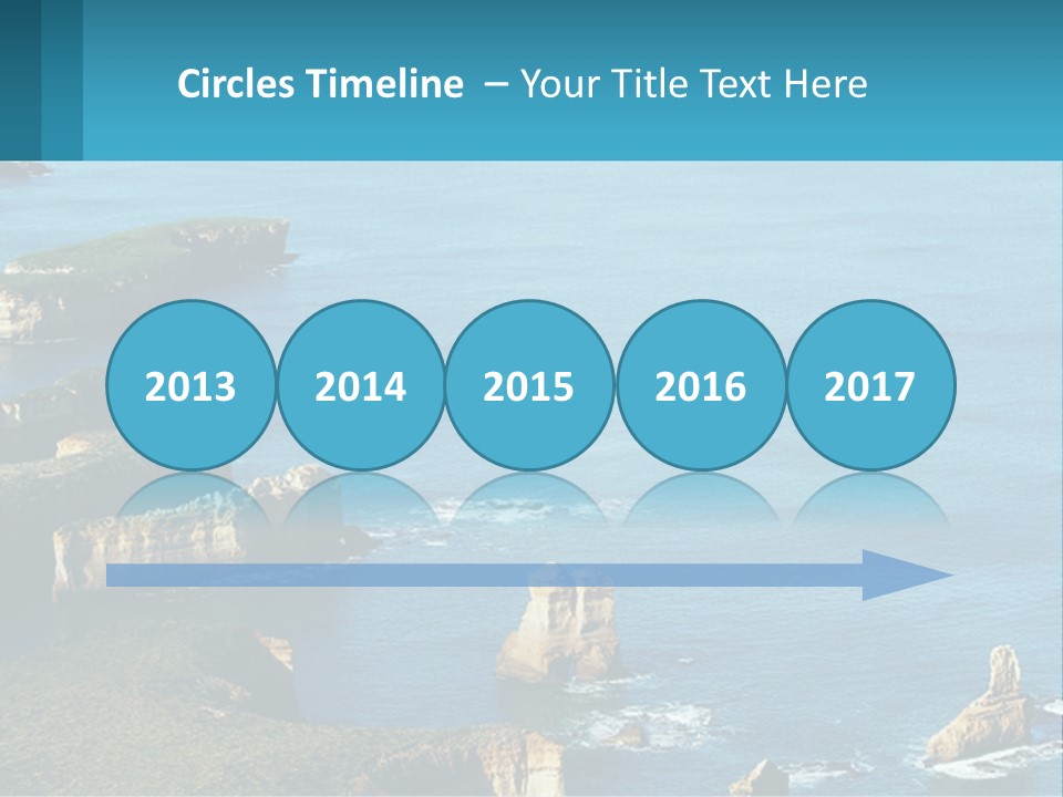 A Large Body Of Water Surrounded By Rocks PowerPoint Template