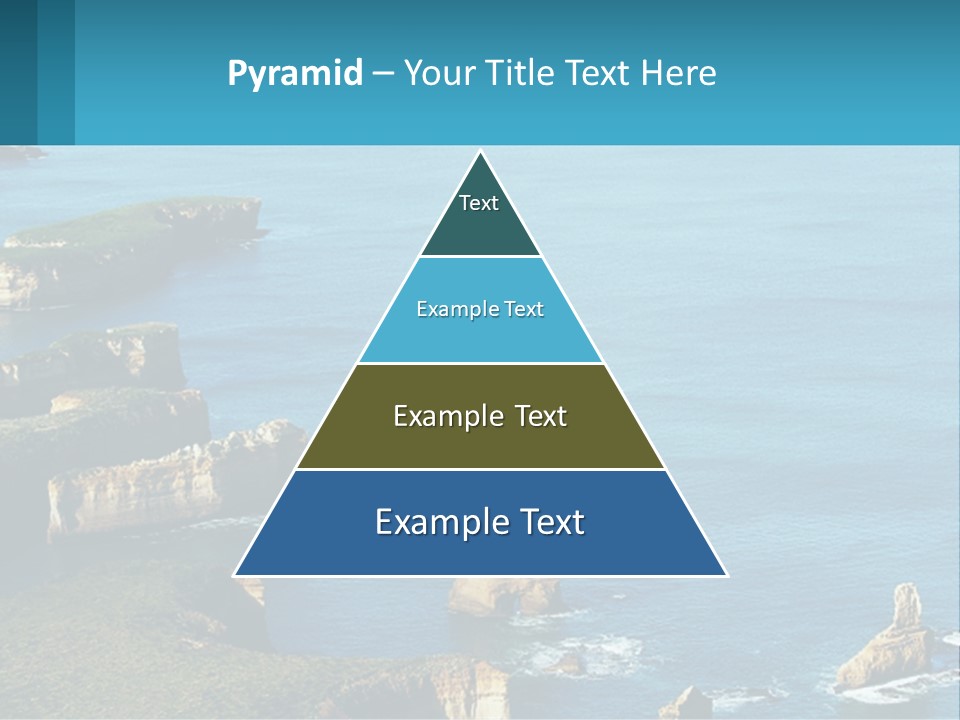 A Large Body Of Water Surrounded By Rocks PowerPoint Template