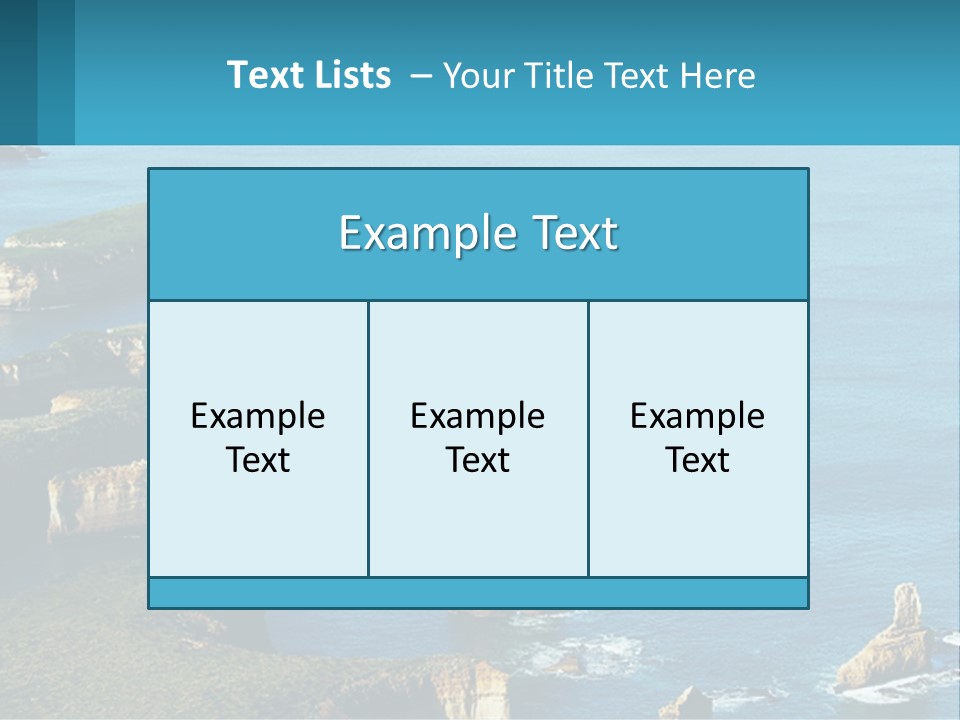 A Large Body Of Water Surrounded By Rocks PowerPoint Template