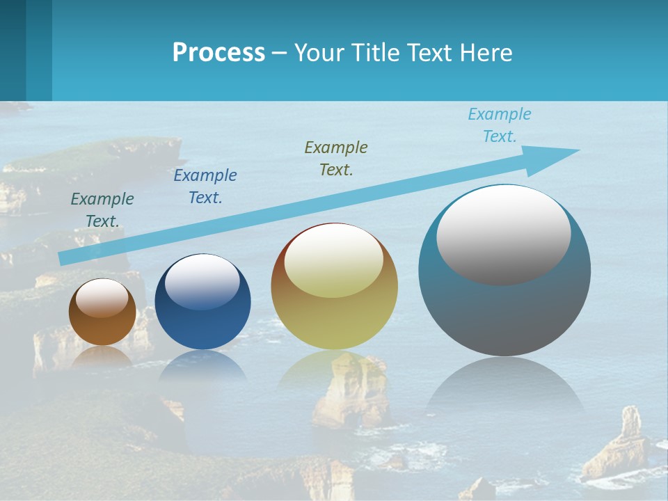 A Large Body Of Water Surrounded By Rocks PowerPoint Template