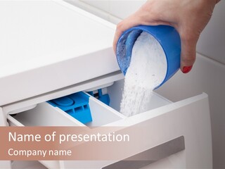 A Person Is Cleaning A Drawer With A Rag PowerPoint Template