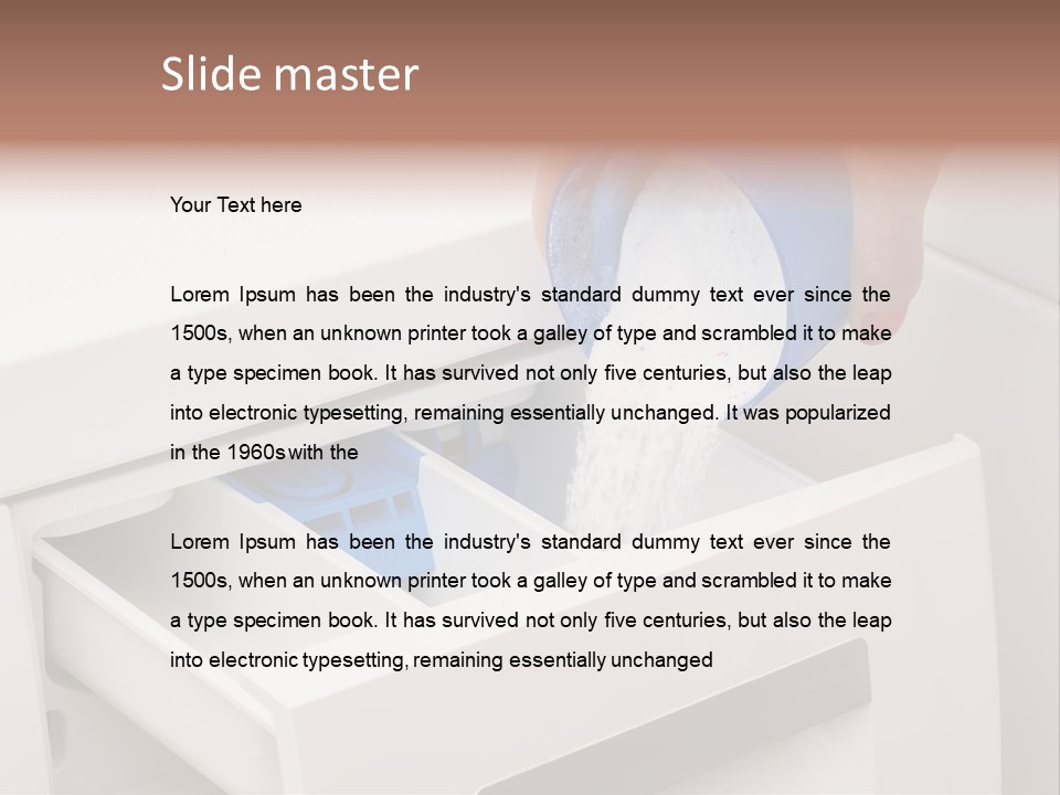 A Person Is Cleaning A Drawer With A Rag PowerPoint Template