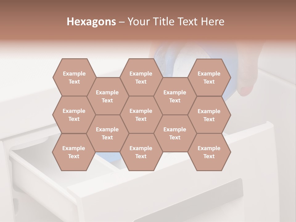 A Person Is Cleaning A Drawer With A Rag PowerPoint Template