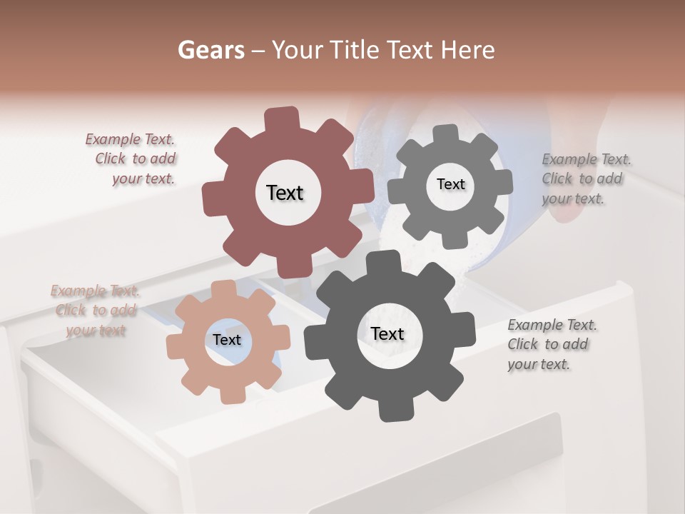 A Person Is Cleaning A Drawer With A Rag PowerPoint Template