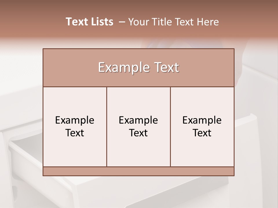 A Person Is Cleaning A Drawer With A Rag PowerPoint Template