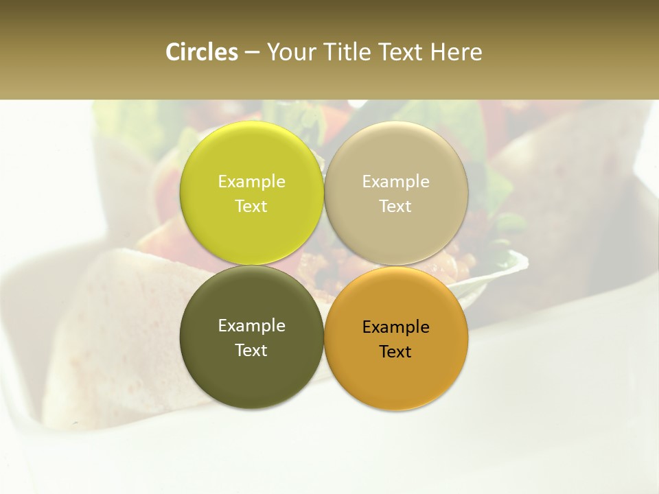 A Taco With Lettuce, Tomatoes, And Other Toppings PowerPoint Template