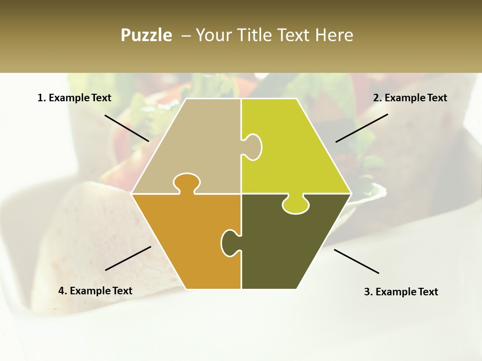 A Taco With Lettuce, Tomatoes, And Other Toppings PowerPoint Template