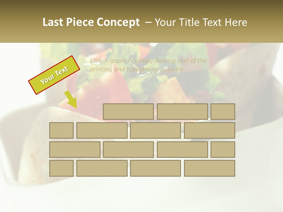 A Taco With Lettuce, Tomatoes, And Other Toppings PowerPoint Template