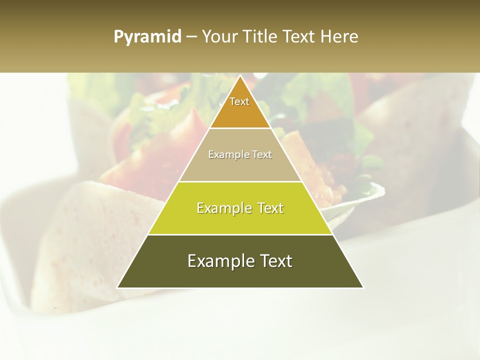 A Taco With Lettuce, Tomatoes, And Other Toppings PowerPoint Template