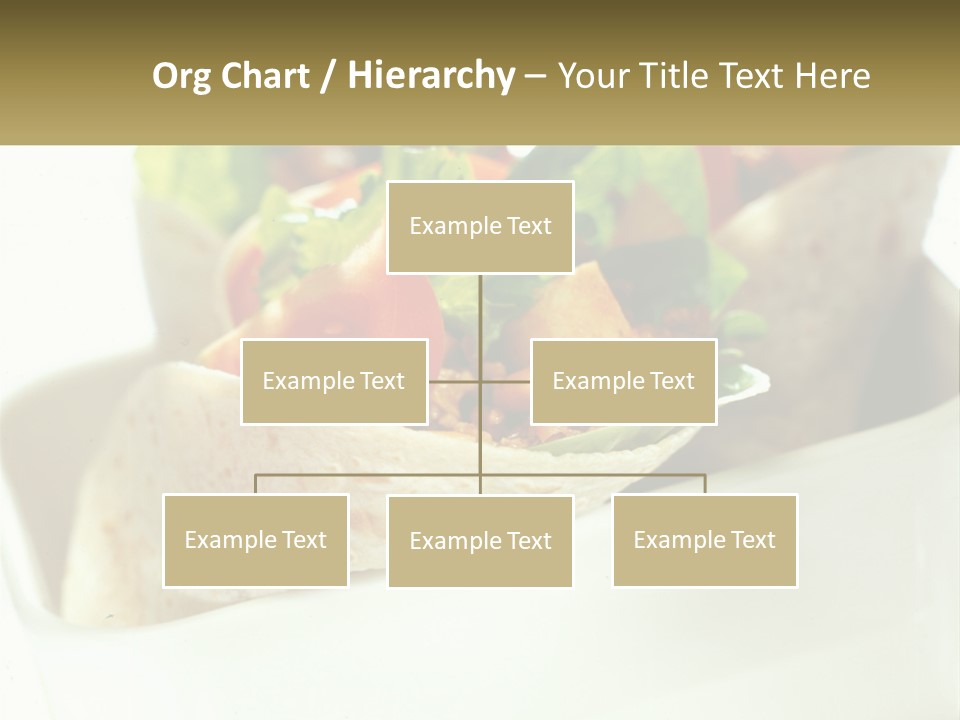 A Taco With Lettuce, Tomatoes, And Other Toppings PowerPoint Template