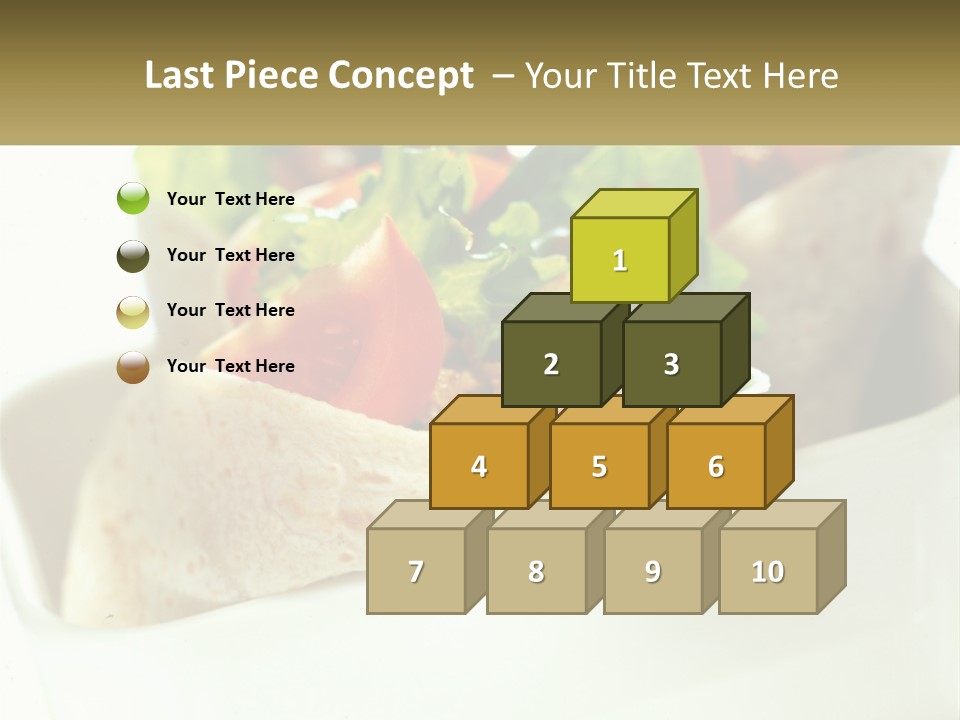 A Taco With Lettuce, Tomatoes, And Other Toppings PowerPoint Template