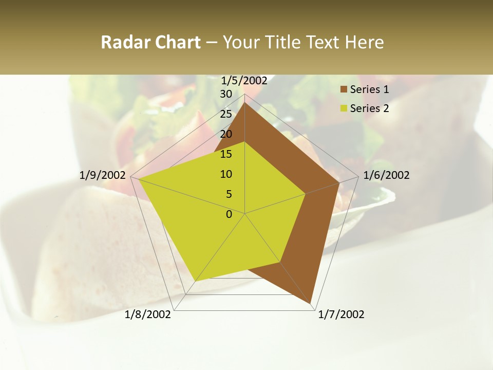 A Taco With Lettuce, Tomatoes, And Other Toppings PowerPoint Template