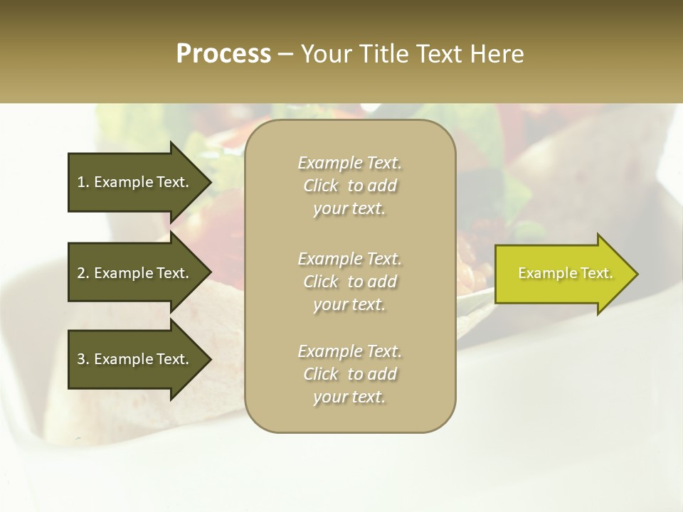A Taco With Lettuce, Tomatoes, And Other Toppings PowerPoint Template