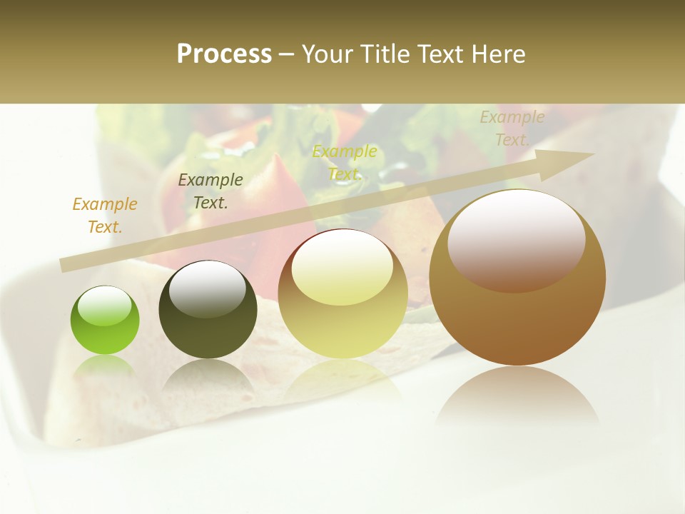 A Taco With Lettuce, Tomatoes, And Other Toppings PowerPoint Template