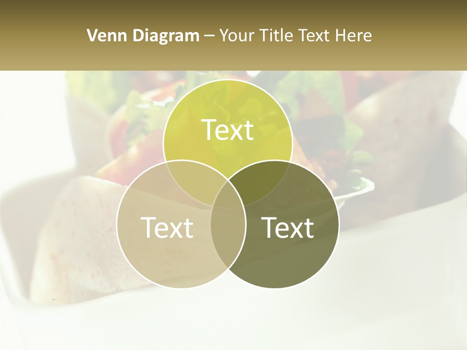 A Taco With Lettuce, Tomatoes, And Other Toppings PowerPoint Template