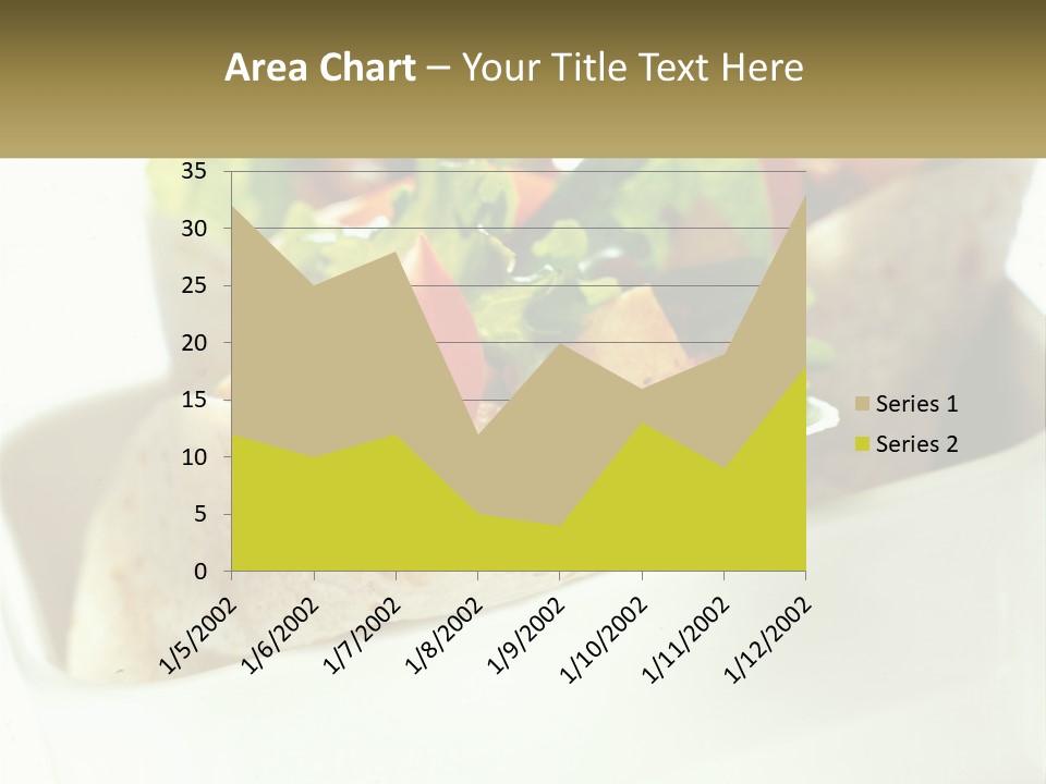 A Taco With Lettuce, Tomatoes, And Other Toppings PowerPoint Template