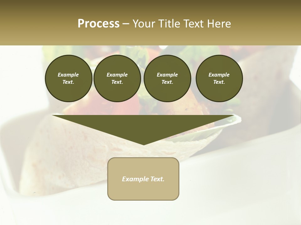A Taco With Lettuce, Tomatoes, And Other Toppings PowerPoint Template