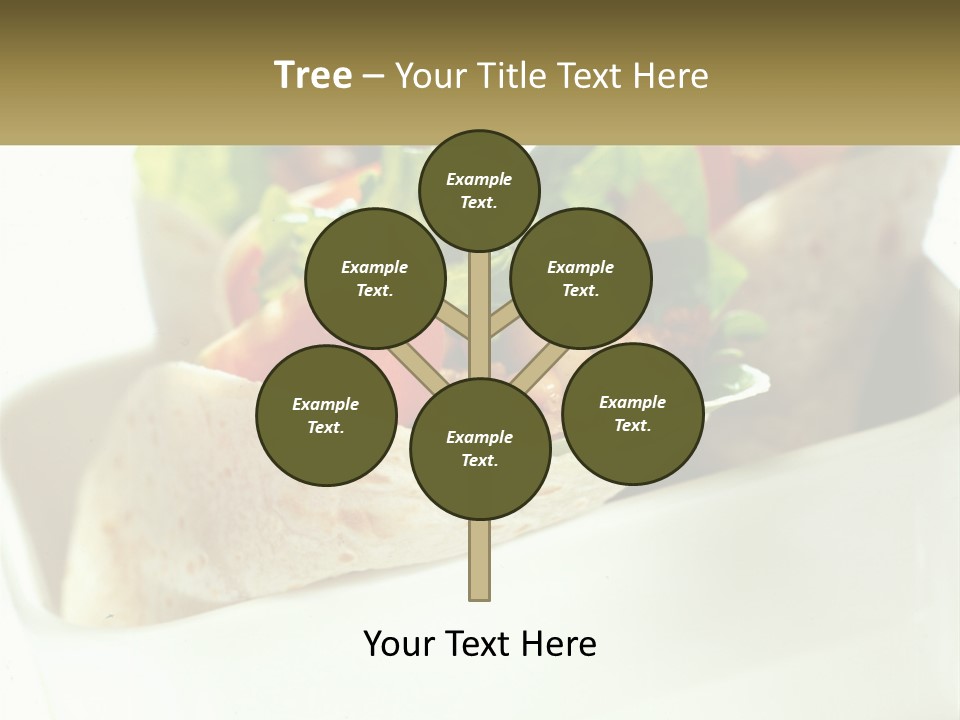 A Taco With Lettuce, Tomatoes, And Other Toppings PowerPoint Template