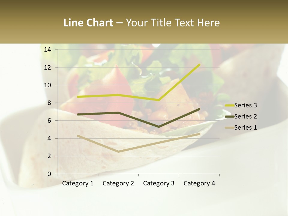 A Taco With Lettuce, Tomatoes, And Other Toppings PowerPoint Template
