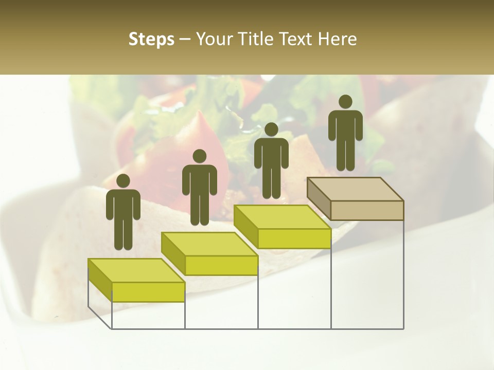 A Taco With Lettuce, Tomatoes, And Other Toppings PowerPoint Template