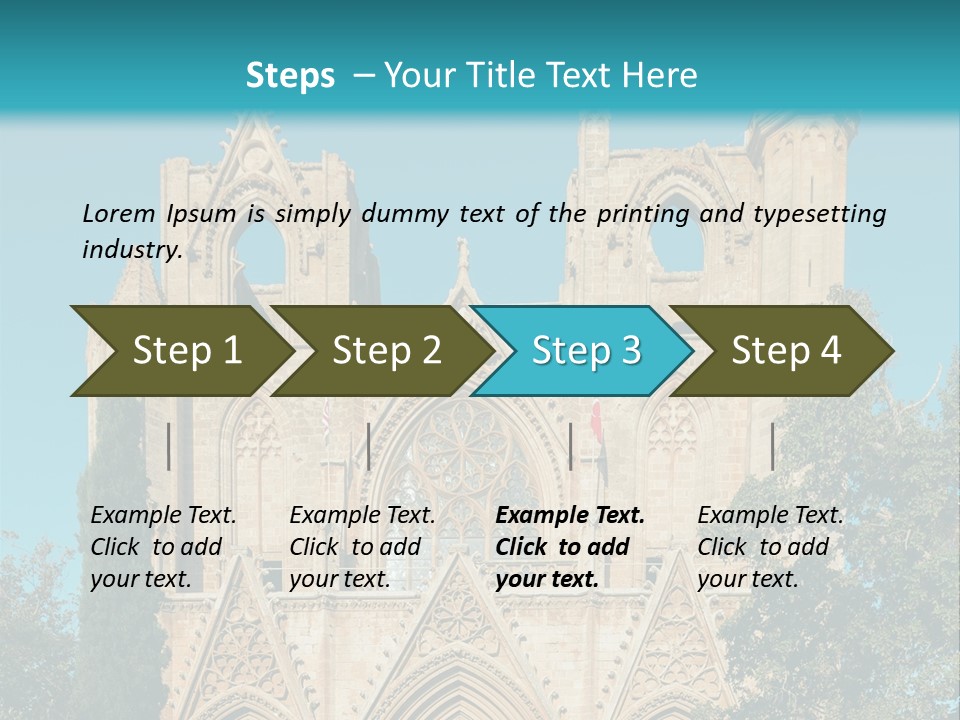 A Church With A Blue Sky In The Background PowerPoint Template