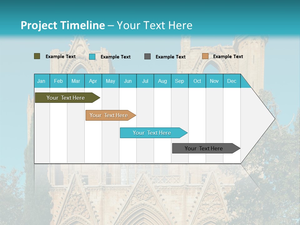 A Church With A Blue Sky In The Background PowerPoint Template