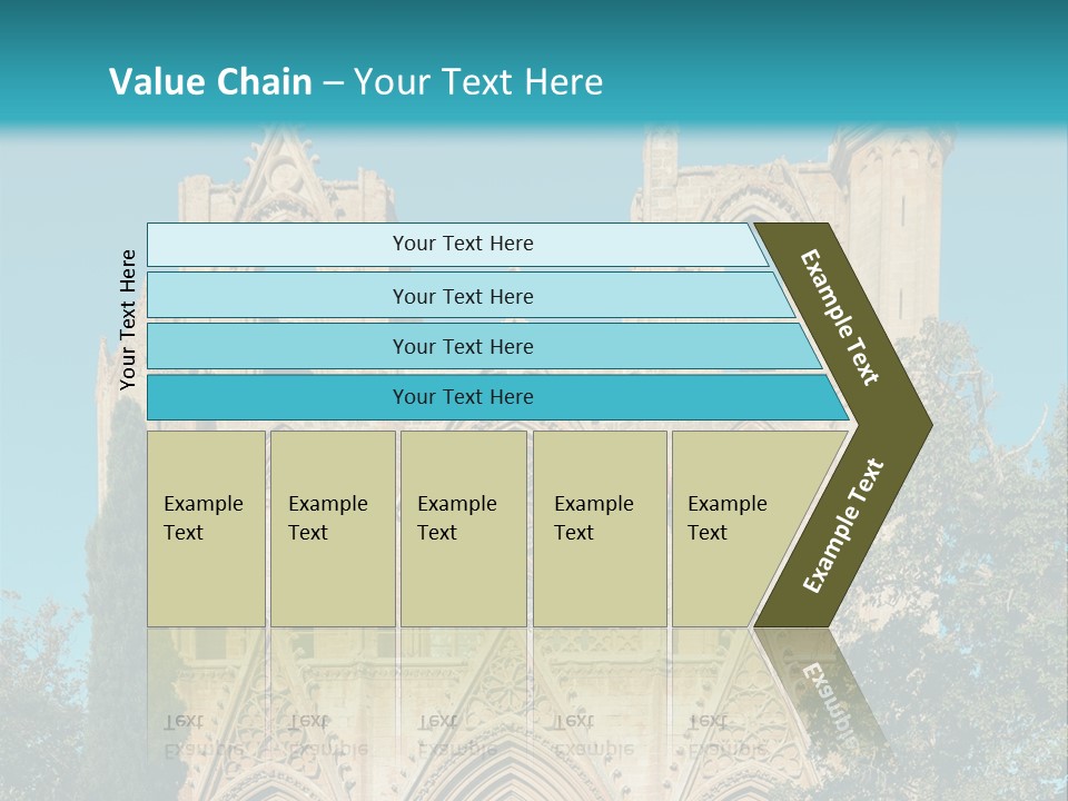 A Church With A Blue Sky In The Background PowerPoint Template