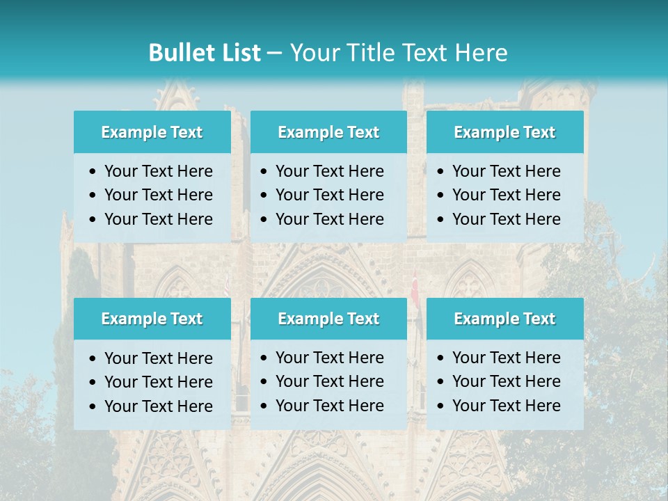 A Church With A Blue Sky In The Background PowerPoint Template