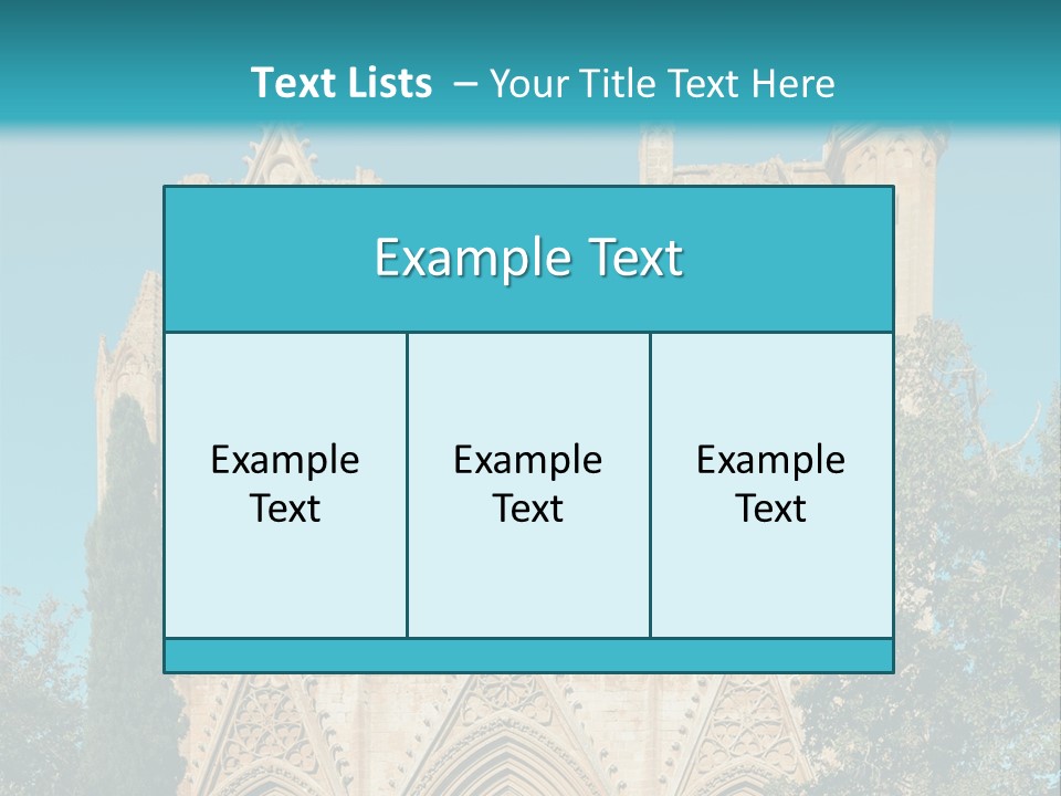 A Church With A Blue Sky In The Background PowerPoint Template