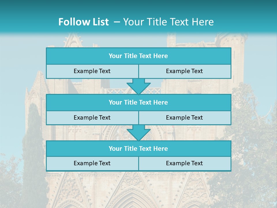 A Church With A Blue Sky In The Background PowerPoint Template