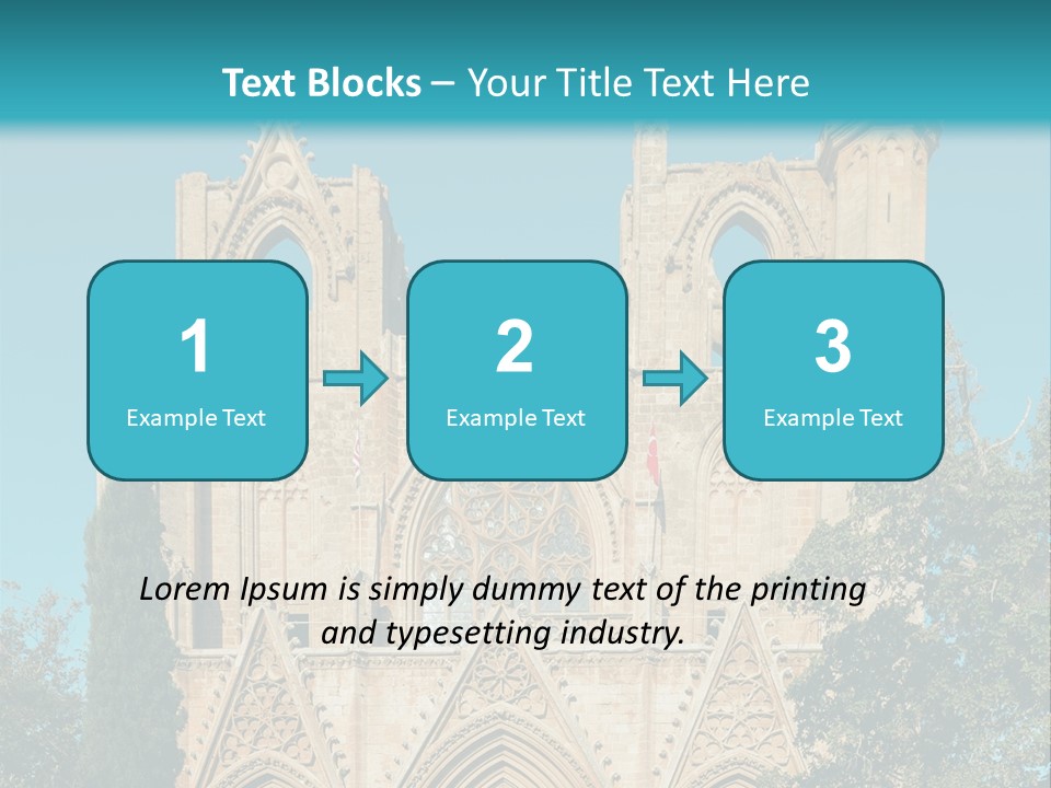 A Church With A Blue Sky In The Background PowerPoint Template