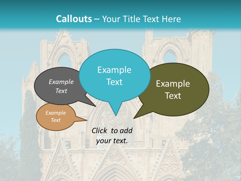 A Church With A Blue Sky In The Background PowerPoint Template