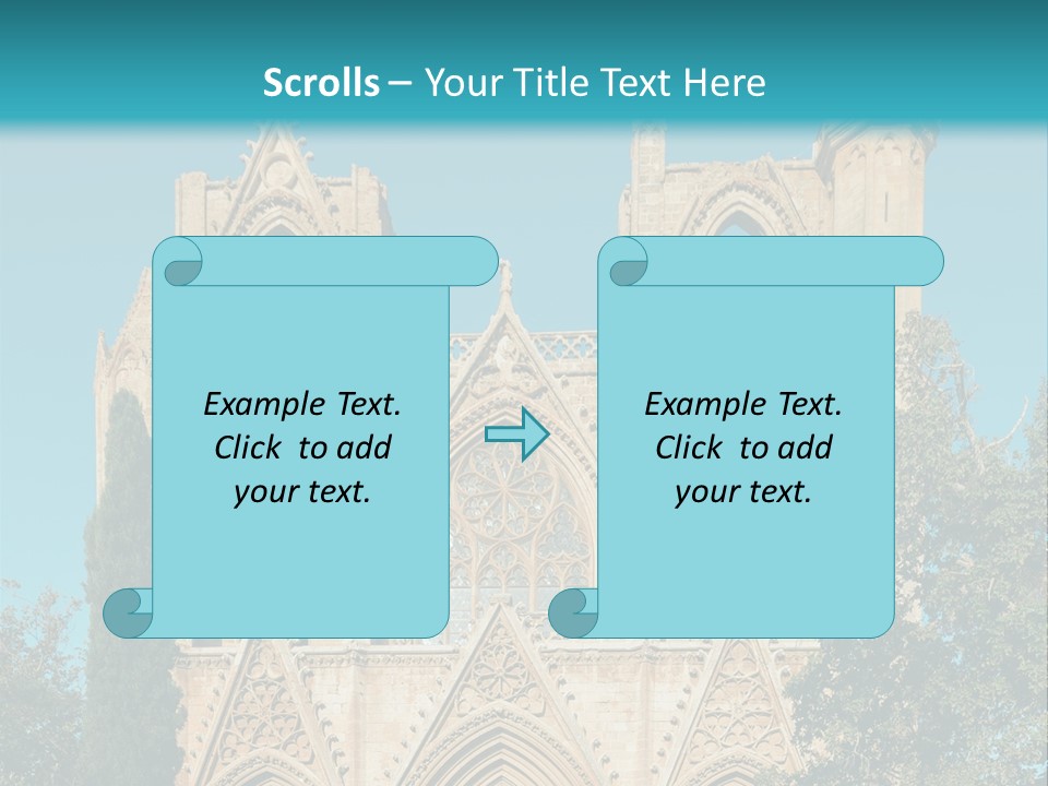 A Church With A Blue Sky In The Background PowerPoint Template