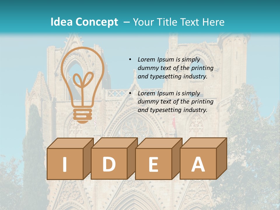 A Church With A Blue Sky In The Background PowerPoint Template