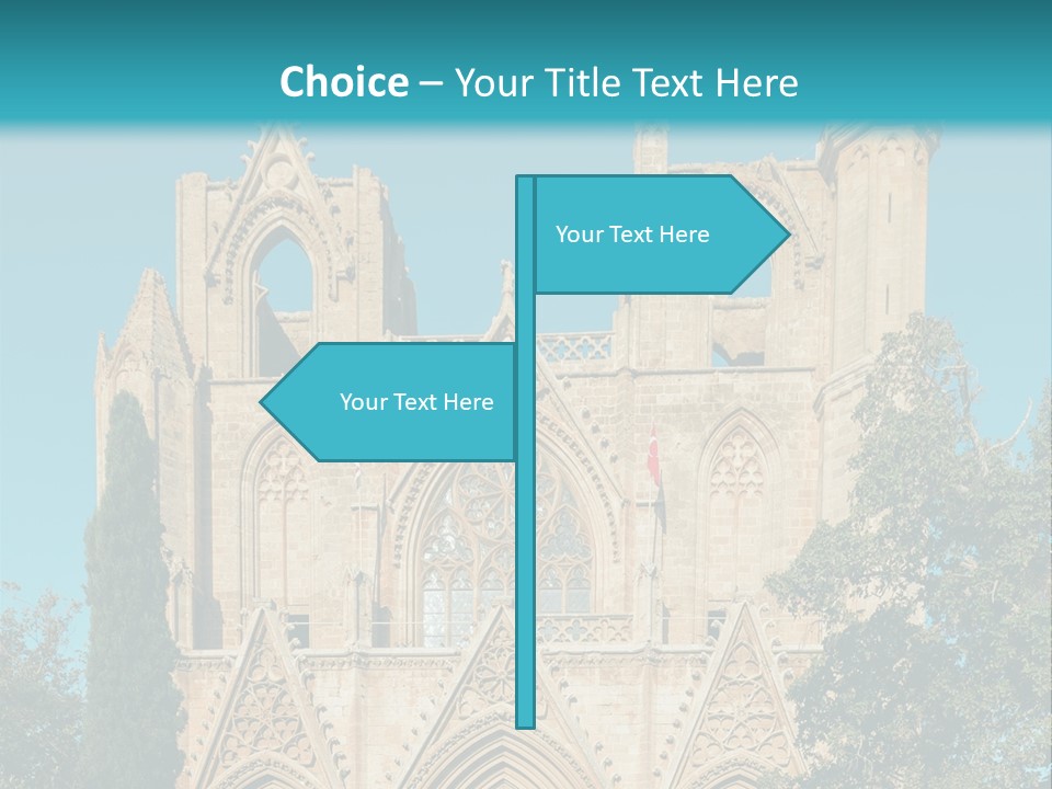A Church With A Blue Sky In The Background PowerPoint Template