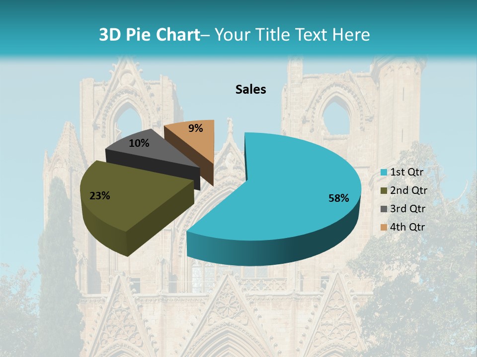 A Church With A Blue Sky In The Background PowerPoint Template