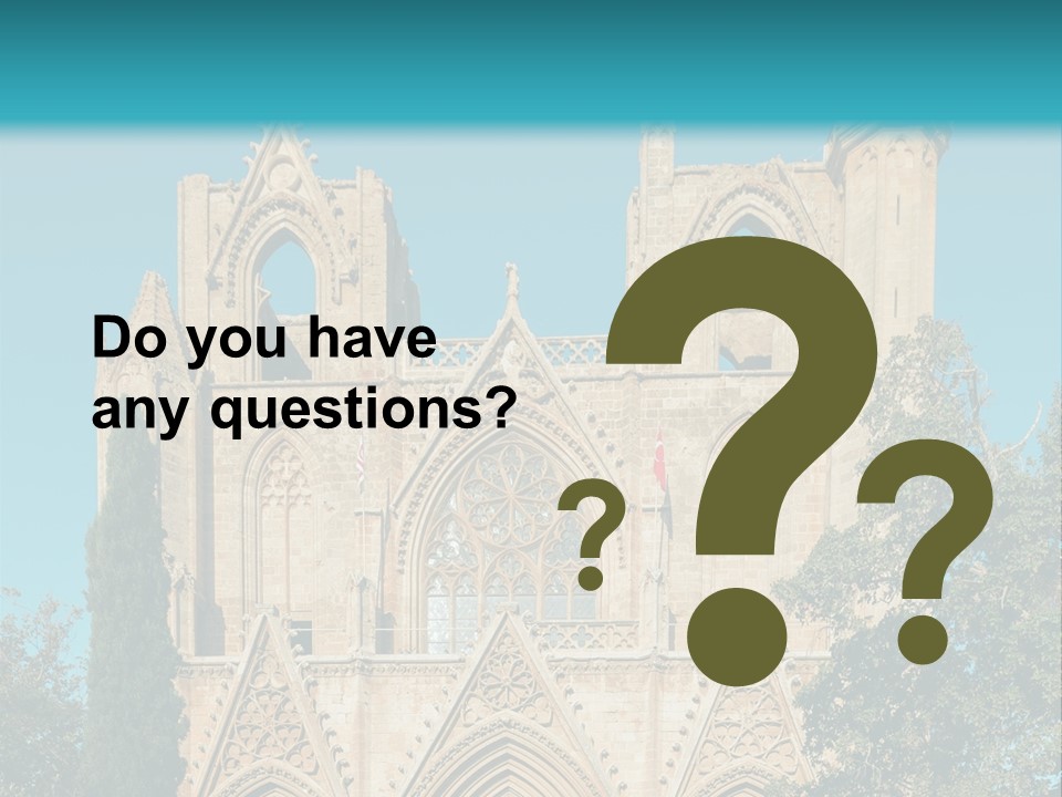 A Church With A Blue Sky In The Background PowerPoint Template