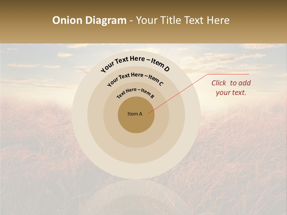 A Field Of Grass With The Sun In The Background PowerPoint Template