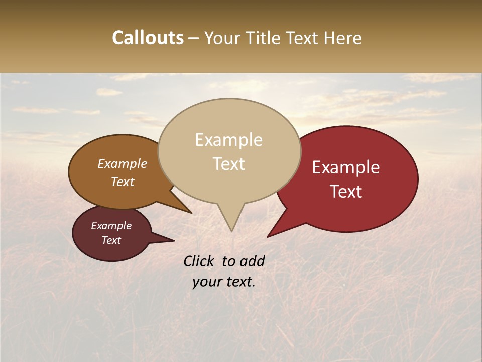 A Field Of Grass With The Sun In The Background PowerPoint Template