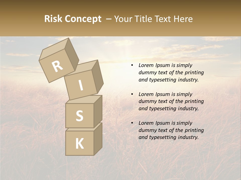 A Field Of Grass With The Sun In The Background PowerPoint Template