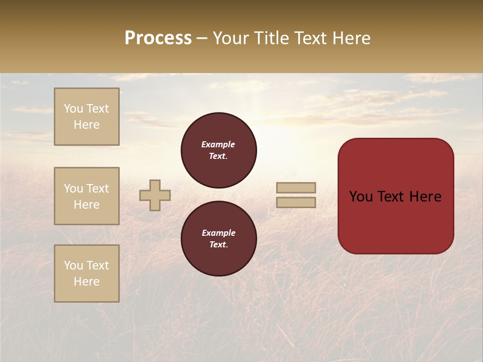 A Field Of Grass With The Sun In The Background PowerPoint Template
