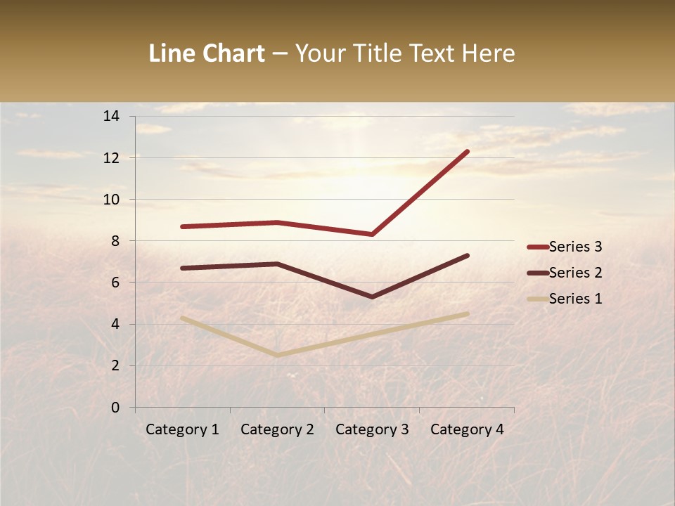 A Field Of Grass With The Sun In The Background PowerPoint Template